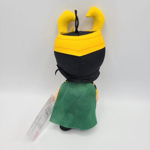 Marvel Avengers Loki Plush Green Cape Yellow Keychain 8.5” New with Tag NWT - Picture 4 of 8